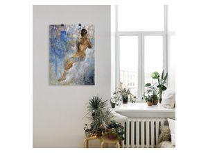 4059745878746 - Wandbild ARTLAND Nackt Barbara Bilder Gr B H 30 cm x 40 cm Poster Frau Hochformat 1 St blau Bild Poster Bilder als Alubild Leinwandbild Wandaufkleber oder in versch Größen