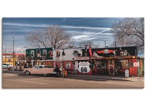 4059745880688 - Wandbild ARTLAND Historische Route 66 in Seligman Bilder Gr B H 100 cm x 50 cm Leinwandbild Amerika 1 St bunt Bild Kunstdruck Kunstdrucke Bilder als Alubild Leinwandbild Wandaufkleber oder Poster in versch Größen