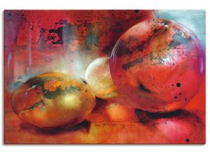 4059745881593 - Wandbild ARTLAND Das Glasperlenspiel Bilder Gr B H 120 cm x 80 cm Leinwandbild Muster Querformat 1 St rot Bild Metallbild Metallbilder Bilder als Alubild Leinwandbild Wandaufkleber oder Poster in versch Größen