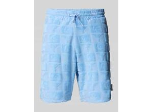 4059833378257 - Regular Fit Sweatshorts mit Strukturmuster Modell BEACHWEAR