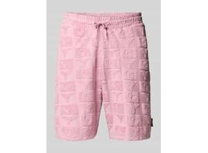 4059833378455 - Regular Fit Sweatshorts mit Strukturmuster Modell BEACHWEAR