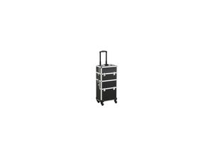 4059852824810 - Kosmetikkoffer Friseurkoffer Pilotenkoffer schminkkoffer Beautycase 60 L - 4 Räder - schwarz