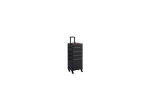 4059852826326 - Kosmetikkoffer Alu Schminkkoffer Trolley Make-up Koffer 4-in-1 Beauty Case für Friseure Schwarz