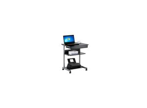 4059852826395 - Computertisch Schreibtisch flexible PC Tisch mit Schublade und 4 Rollen 56 x 51 x 79 cm