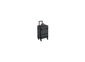 4059852826517 - Kosmetikkoffer Schminkoffer Friseurkoffer Trolley Multikoffer Beauty Case für Make-up Pinsel 34 x 24 x 55 cm schwarz