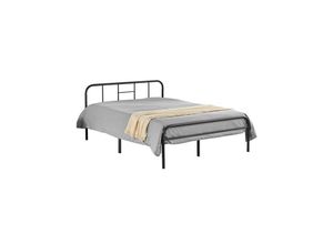 4059852936766 - Bettgestell Doppelbett Metallbett mit Lattenrost Bettgestelle für Schlafzimmer 135 x 190 cm - Yaheetech