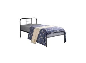 4059852936773 - Einzelbettgestell Einzelbett Metallbett mit Lattenrost Bettgestelle für Schlafzimmer 90 x 190 cm - Yaheetech