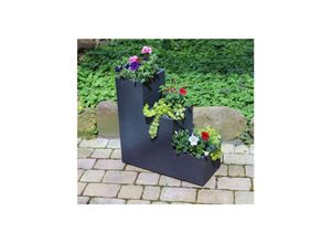 4059865091445 - XL Kübel Pflanzkübel Treppentopf 60cm Blumentreppe Blumen Kübel Topf Beton Optik