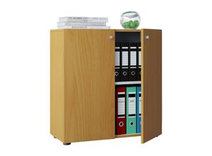 4059865111624 - Büroschrank Aktenschrank Mehrzweckschrank Kommode Sideboard Schrank Buche Dekor