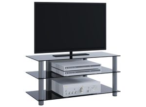 4059865115073 - Fernsehtisch TV Unterschrank Wohnzimmer Schrank Fernsehschrank Glas Hifi Regal