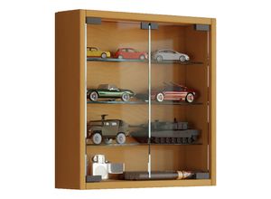 4059865116209 - Vitrinenschrank Glas Wandschrank Vitrine Sammlervitrine Hängeschrank Buche Dekor