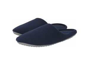 4059865127373 - Damen Herren Unisex Fleece Slipper 26759-navy-36 37 - Dynamic24