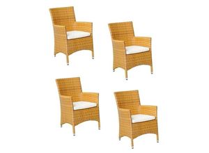 4059865146442 - Konway Stapelstuhl GARDA (4 St) 4x KONWAY® GARDA Sessel Tabaco + Sitzkissen Pol 4059865146442 - Konway Stapelstuhl GARDA (4 St) 4x KONWAY® GARDA Sessel Tabaco + Sitzkissen Pol