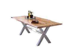 4059865157004 - Tisch 220x100 Akazie Metall Holztisch Esstisch Speisetisch Küchentisch Esszimmer