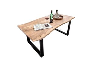 4059865157141 - Tisch 220x100 Akazie Stahl Holztisch Esstisch Speisetisch Küchentisch Esszimmer