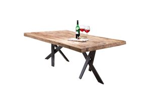 4059865157714 - Tisch 200x100 Teak Holztisch Esstisch Küchentisch Wohnzimmertisch Speisetisch