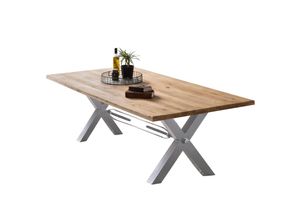 4059865160721 - Tisch 180x100 Wildeiche Metall Esstisch Speisetisch Küchentisch Esszimmer Küche