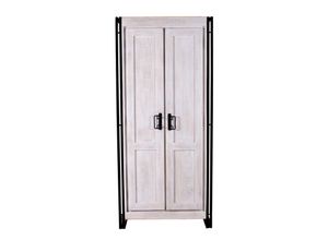 4059865161773 - Garderobenschrank White Panama Mango Flurschrank Flur Diele Schrank Hochschrank