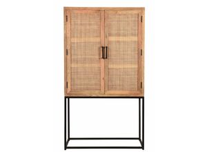 4059865161780 - Highboard Cane Mangoholz natur Kommode Sideboard Wohnzimmer Esszimmer Schrank