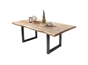 4059865162848 - Tisch 160x90 Mango natur Holztisch Esstisch Speisetisch Esszimmer Wohnzimmer