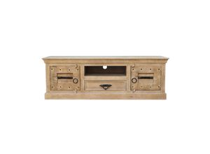 4059865164491 - Lowboard Daipur Mangoholz Kommode Sideboard TV Fernseher Hifi Wohnzimmer Schrank