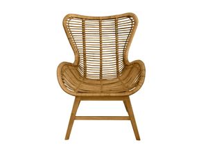 4059865164965 - Sessel Rattan natur Relaxchair Relaxsessel Wohnzimmerstuhl Teakholz Stuhl