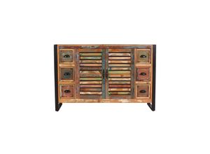 4059865165238 - Sideboard Fiume Altholz Kommode Wohnzimmer Esszimmer Schubladen Schrank