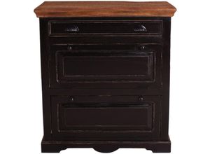 4059865165535 - Schuhschrank Corsica Mangoholz Schuhkommode Schuhablage Schuhregal Schuhkipper