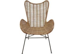 4059865165986 - Sessel Rattan natur Relaxchair Relaxsessel Wohnzimmerstuhl Sessel Stuhl