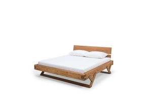 4059865175916 - Balkenbett 140 x 200cm Massivholz Bettgestell Doppelbett Ehebett Bettrahmen