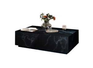 4059865177644 - Couchtisch 120x75 Marmor Optik Beistelltisch Sofatisch Wohnzimmer Tisch weiß