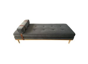 4059865177804 - Daybed Samt grau Gästebett Tagesbett Bett Relaxliege Lounge