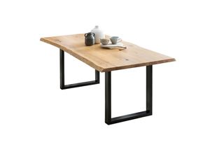 4059865179990 - Esstisch 120x80 cm aus Eiche Esszimmertisch Küchentisch Tisch Holztisch