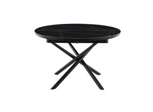 4059865180774 - Esstisch Ø120 cm Schwarz Esszimmertisch Küchentisch Tisch Holztisch