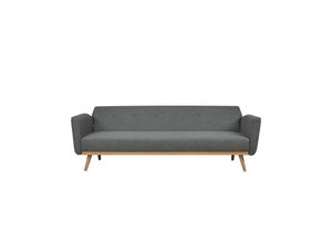 4059865183911 - Schlafsofa grau Schlafcouch Sofa Couch Schlaffunktion Gästebett Gästesofa