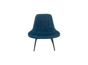 4059865184444 - Sessel XXL Samt blau Relaxsessel Polstersessel Ohrensessel Loungesessel