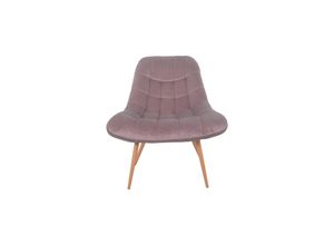 4059865184512 - Sessel XXL Samt rosa Holzoptik Relaxsessel Polstersessel Loungesessel