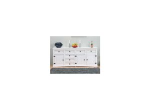 4059865217555 - Sideboard New Mexiko Holz Anrichte Buffet Schubladen Kommode Schrank weiß
