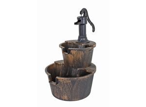 4059865303982 - 74cm Brunnen Holz Optik Wasserspiel Springbrunnen Gartenbrunnen Garten Deko 4059865303982 - 74cm Brunnen Holz Optik Wasserspiel Springbrunnen Gartenbrunnen Garten Deko
