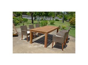 4059865347757 - Gartensitzgruppe PALA 7tlg Essgruppe Tisch Armstuhl Garten Möbel Sitzgruppe 4059865347757 - Gartensitzgruppe PALA 7tlg Essgruppe Tisch Armstuhl Garten Möbel Sitzgruppe