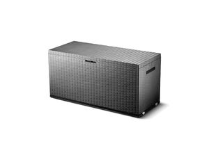 4059865354847 - Auflagenbox Rattan Optik 349L Gartenbox Gartentruhe Auflagen Garten Box Truhe