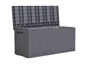 4059865362323 - Auflagenbox Rattan Optik 120cm Gartenbox Gartentruhe Auflagen Garten Box Truhe