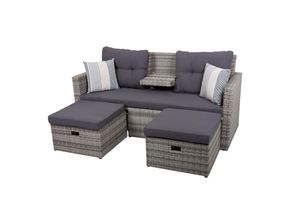 4059865396724 - Garten Lounge Sofa Sitzgruppe Garten Couch Sessel Rattan Optik Gartenmöbel