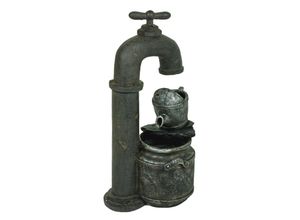 4059865397028 - Brunnen APOLLON 745cm Metall Optik Wasserspiel Springbrunnen Kaskaden Garten