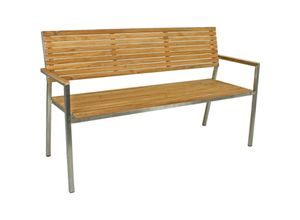 4059865459849 - Teak Friesenbank Parkbank Gartenbank Holz Landhaus Bank Holzbank Garten Sitzbank