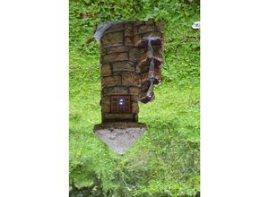 4059865460111 - Brunnen Holz Stein Optik Wasserspiel Springbrunnen Kaskaden Dekobrunnen Garten