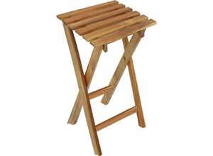 4059865461576 - 2x Hocker Eukalyptus Klapphocker FSC Holz Gartenhocker Garten Beistelltisch Holz