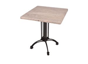 4059865631832 - Bistrotisch Set Washington Pine 70x70cm Tischgestell Alu schwarz Garten Tisch 4059865631832 - Bistrotisch Set Washington Pine 70x70cm Tischgestell Alu schwarz Garten Tisch