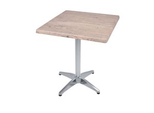 4059865631856 - Bistrotisch Set Washington Pine 70x70cm Tischgestell Alu blank Garten Tisch 4059865631856 - Bistrotisch Set Washington Pine 70x70cm Tischgestell Alu blank Garten Tisch