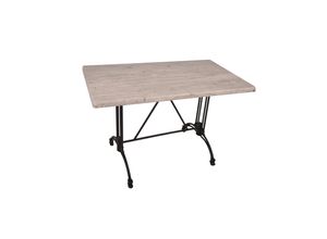 4059865631917 - Bistrotisch Set Washington Pine 110x70cm Tischgestell Alu schwarz Garten Tisch